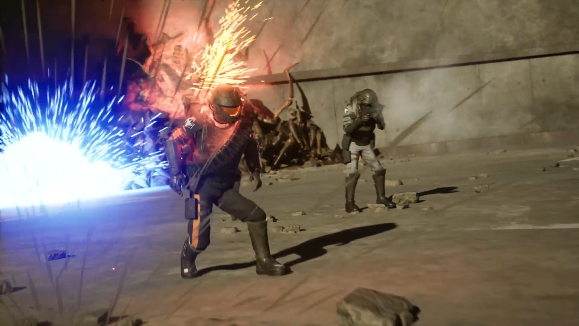 Caught in the blast